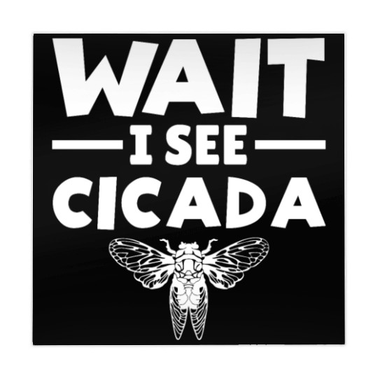 Wait I See Cicada, Funny Colorful Cicada Spring Mahjong Mats