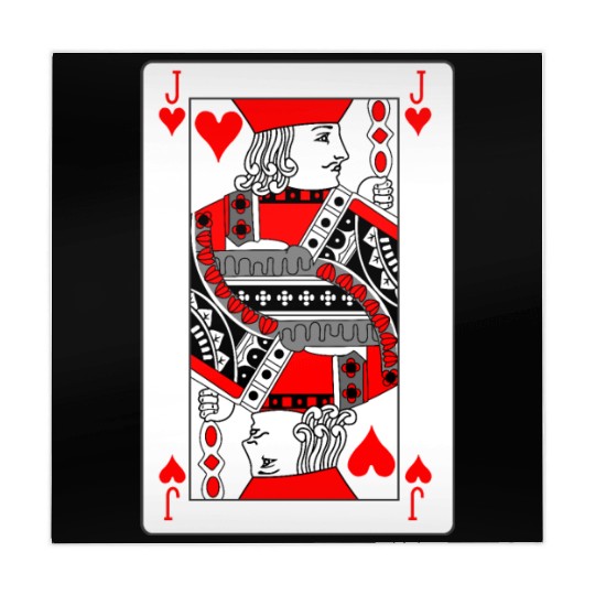 Jack Playing card hearts Mahjong Mats