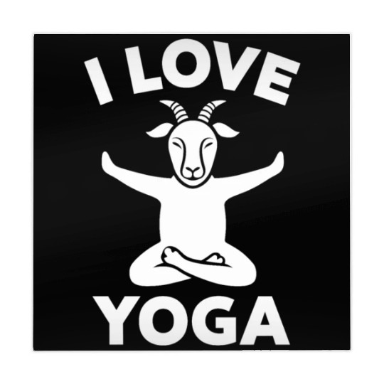 I Love Goat Yoga Serenity Pose Mahjong Mats
