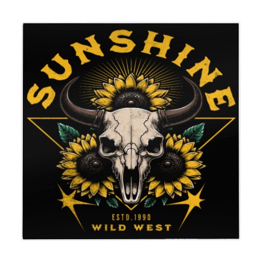 Skull Bull Sunflower Mahjong Mats