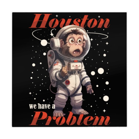 Houston we have a problem astronaut space monkey Mahjong Mats