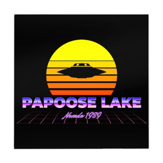 Vaporwave Papoose Lake Nevada Area 51 S4 Mahjong Mats