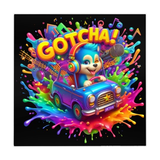 Stellar Cadence: Symphony of Neon Hues - GoTCha! Mahjong Mats