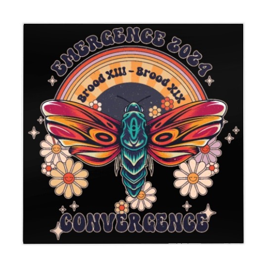 Retro Flying Insects Invasion Cicada Tour 2024 Mahjong Mats