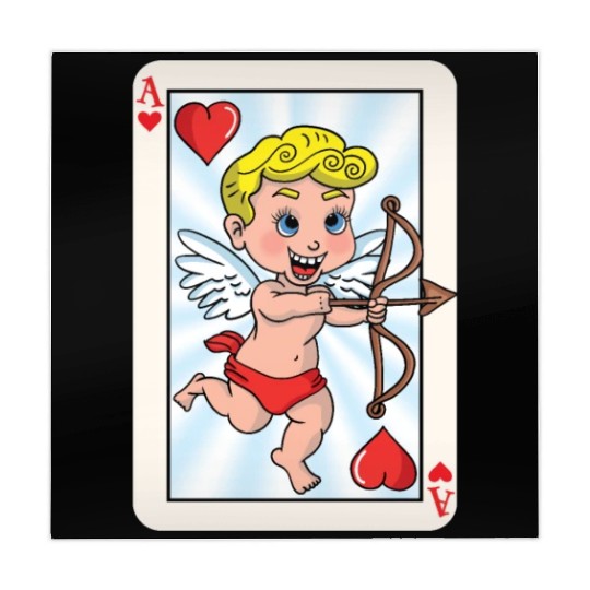 Playing card with cupid Mahjong Mats