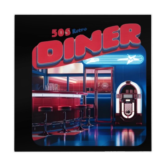 50s retro Diner good times Mahjong Mats