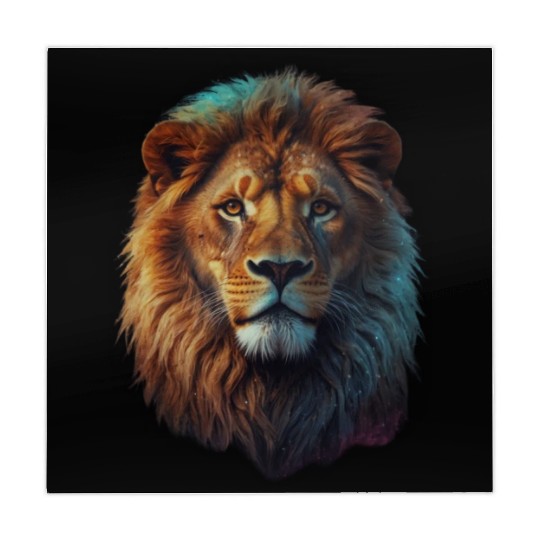 Geometric Lion Galaxy Collection Mahjong Mats