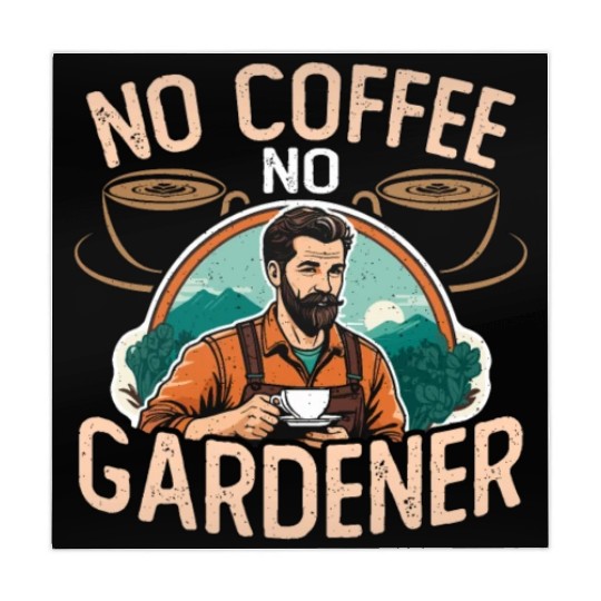 Gardener No Coffee No Organic Garden Coffee Lover Mahjong Mats