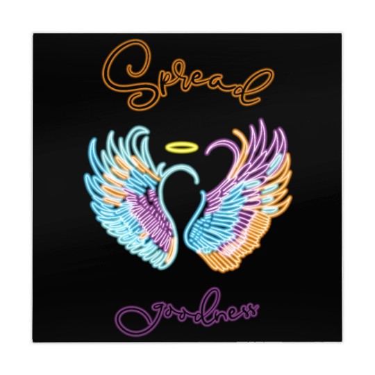 Neon angel wings with helo Mahjong Mats