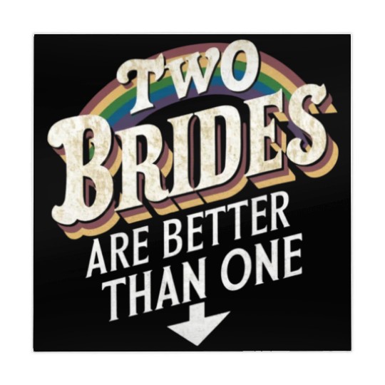 Two Brides Are Better Than One Lesbian Wedding Mahjong Mats
