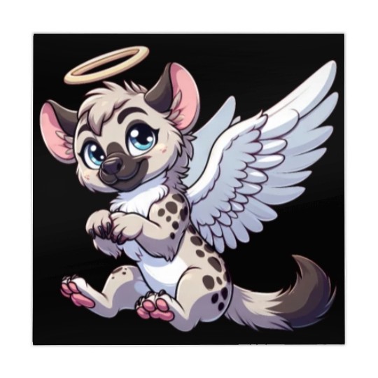 Hyena angel wings halo Mahjong Mats