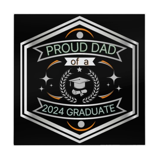Proud Dad of 2024 Graduate ,Fathers Day silver Mahjong Mats