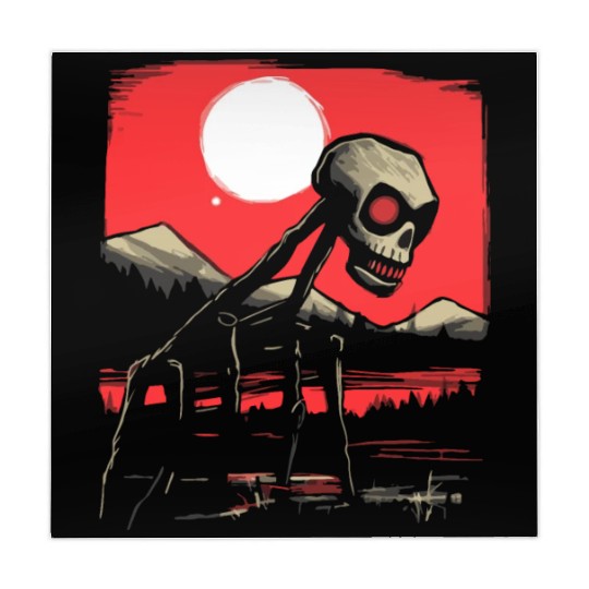 Japan Red Sun Horror: Skull Creature Mahjong Mats
