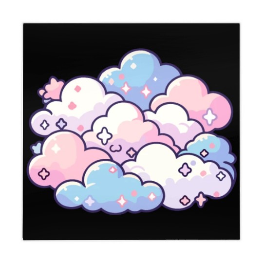 Sweet Dreams: Pastel Cloudscape Mahjong Mats
