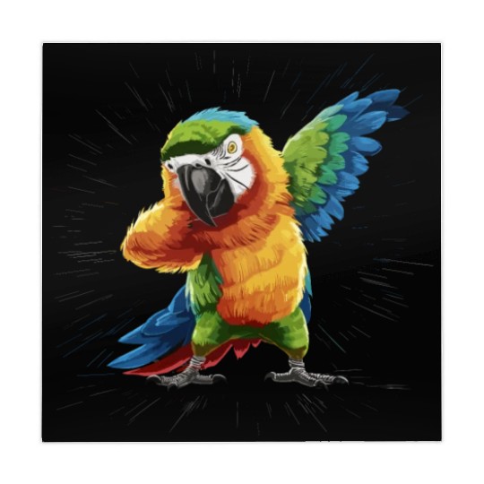 Macaw Parrot for a Bird Lover Animal Lover Mahjong Mats