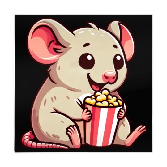 Mouse Rat Cinema Night Popcorn Movie Mahjong Mats