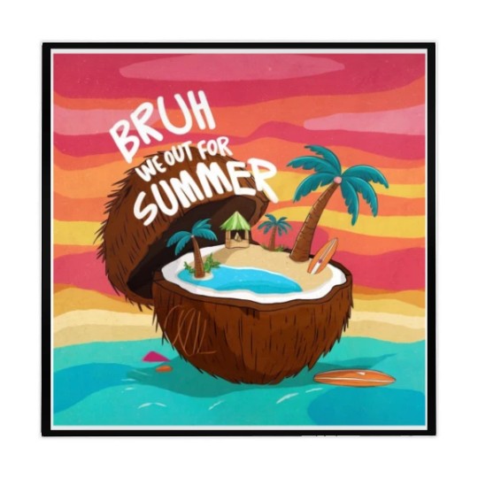 Bruh We Out For Summer end of school year teacher Mahjong Mats