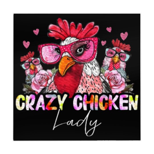 CRAZY Chicken Lady Women Girls Chickens Lover Mahjong Mats