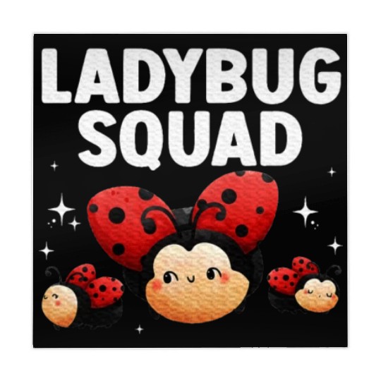 Cute Ladybug Squad Art Insect Ladybug Lover Mahjong Mats