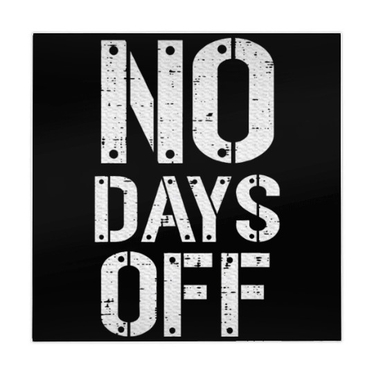 Gym Workout No Days Off Fitness Training Motivate Mahjong Mats