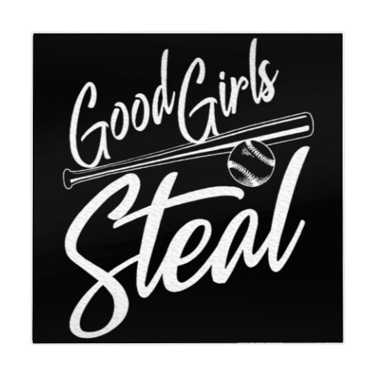Softball Art Good Girls Steal Baseball Pitcher Mahjong Mats