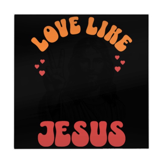 Love Like Jesus Retro 70s Style Mahjong Mats