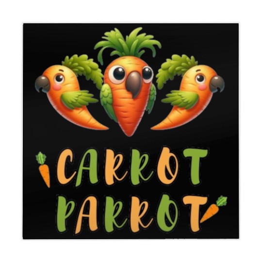 funny carrot parrot Mahjong Mats