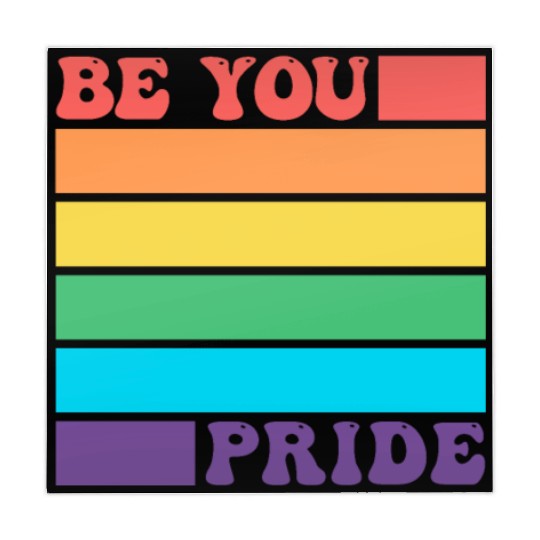 Be You LGBTQ Gay Lesbian Pride Ally Rainbow Flag Mahjong Mats