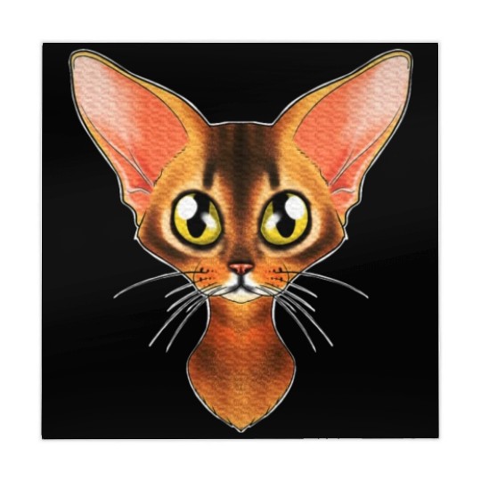 Cat Lover I Cat Face I Abyssinian Cat Mahjong Mats