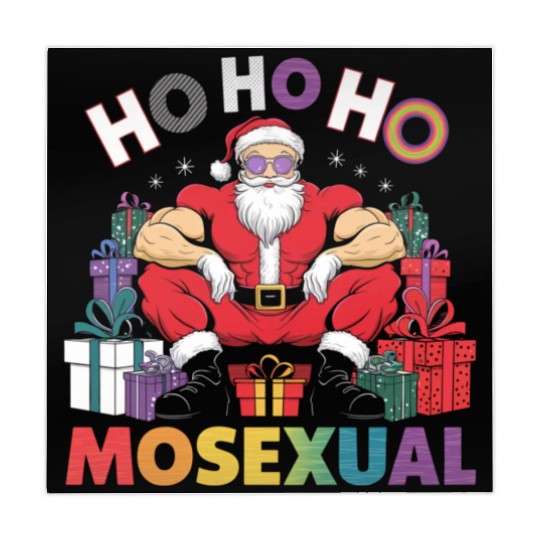 Ho Ho Ho Mosexual Gay Santa LGBT Gay Pride Xmas Mahjong Mats