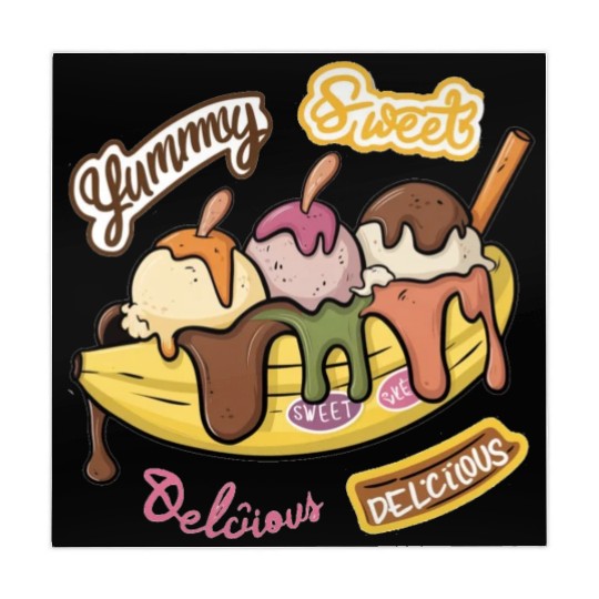 banana split-Delicious sweet Mahjong Mats