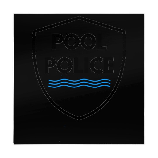 Pool Police Lifeguard Swimming Funny Mahjong Mats