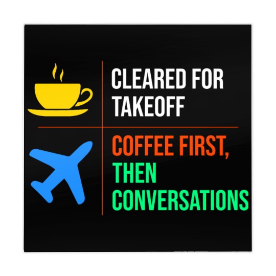 Air Traffic Controller Coffee ATC Aviation Humor Mahjong Mats