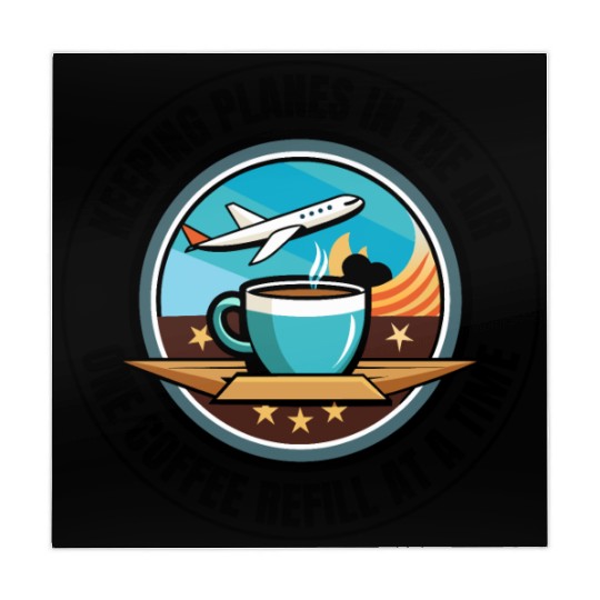 Air Traffic Controller Coffee ATC Aviation Humor Mahjong Mats