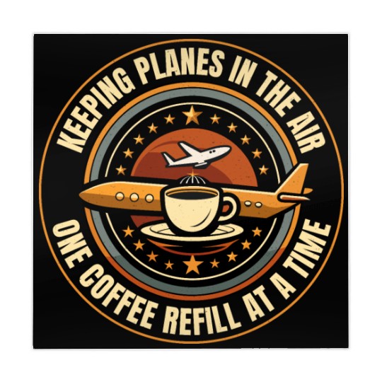 Air Traffic Controller Coffee ATC Aviation Humor Mahjong Mats