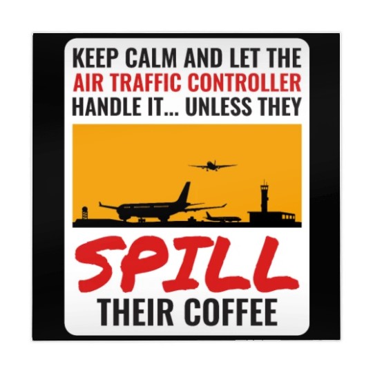 Air Traffic Controller Coffee ATC Aviation Humor Mahjong Mats