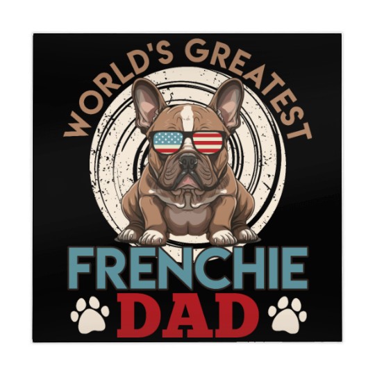 Frenchie Dad French Bulldog Owner Men Mahjong Mats