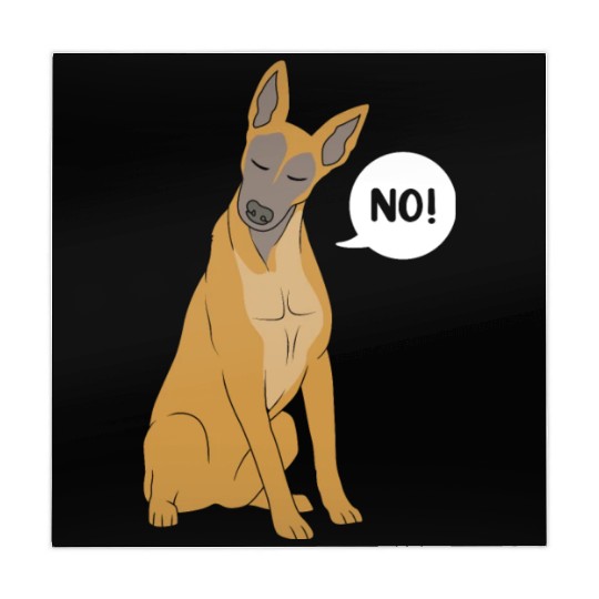 Funny Dog Saying No Dog Training Belgian Malinois Mahjong Mats
