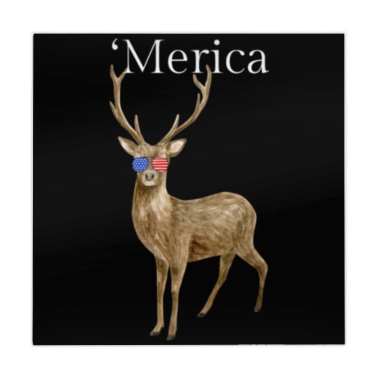Merica Deer American Sunglasses Mahjong Mats