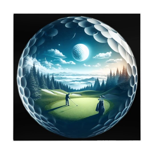 Twilight A Golf Dream Scape Surreal Golfing Course Mahjong Mats