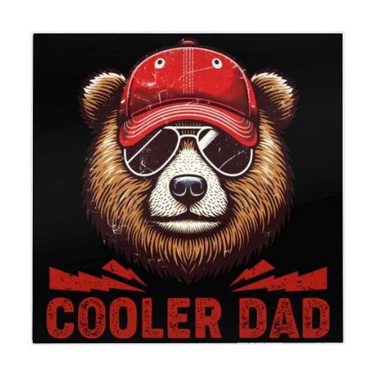 cooler dad bear Mahjong Mats