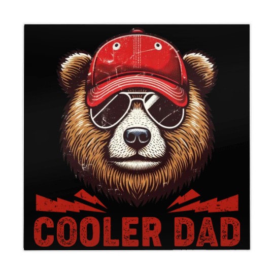 cooler dad bear Mahjong Mats