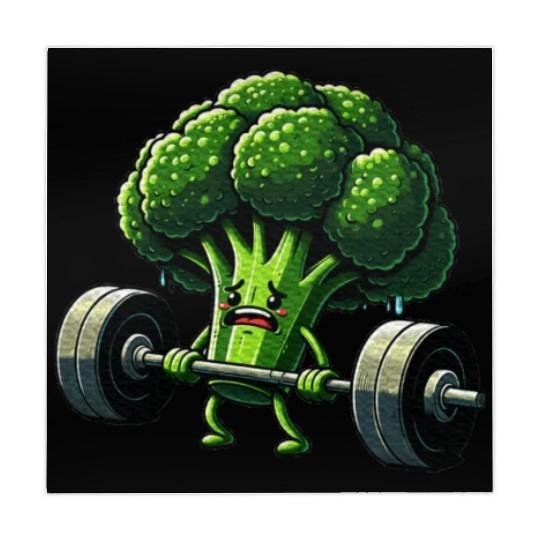 Deadlift Broccoli Gym Fitness Motivation Mahjong Mats