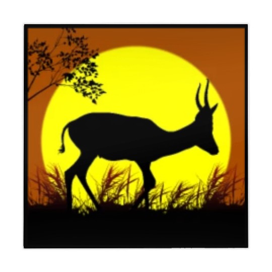 deer sunset Mahjong Mats