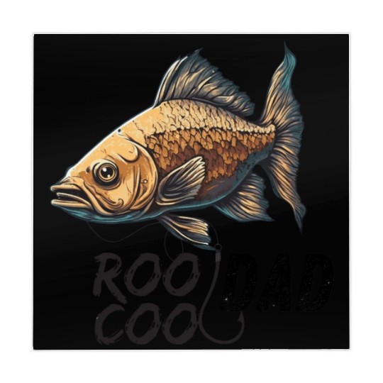 Funy Father's Day Reel Cool Dad Crazy Dog Dad Fish Mahjong Mats