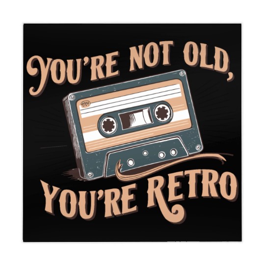 You're Not Old You're Retro Classic Cassette Tape Mahjong Mats