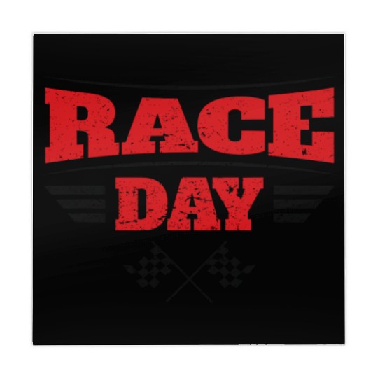 Race Day Car Racing Checkered Flag Mahjong Mats