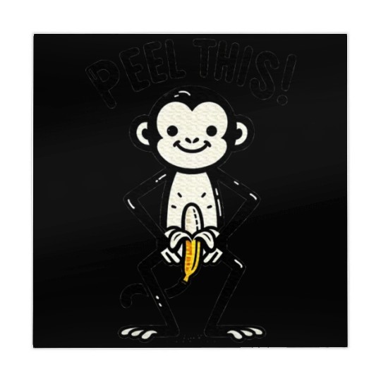 Peel This Monkey Banana humor Mahjong Mats