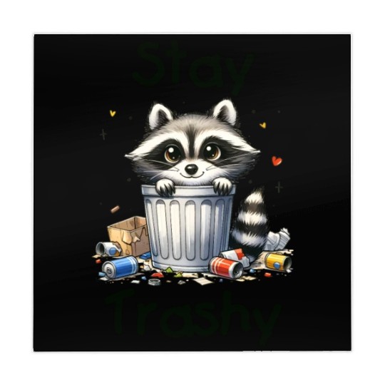Raccoon in Trash Can - King of the Dumpster Mahjong Mats