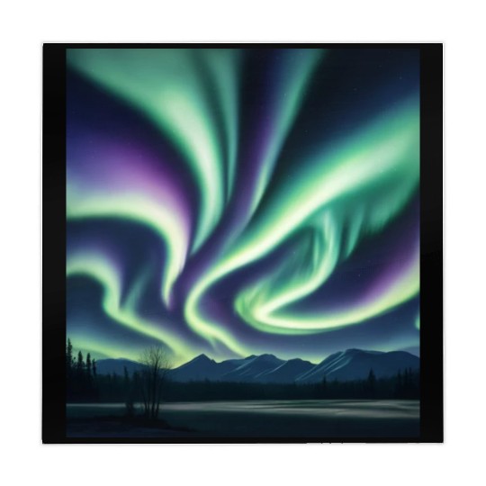 ultra realistic northern lights Mahjong Mats